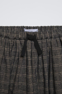 ZARA КЛЕТЧАТАЯ ЮБКА-ШОРТЫ, АНТРАЦИТОВО-СЕРЫЙ