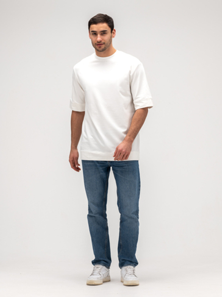 Футболка мужская плотная. Белая