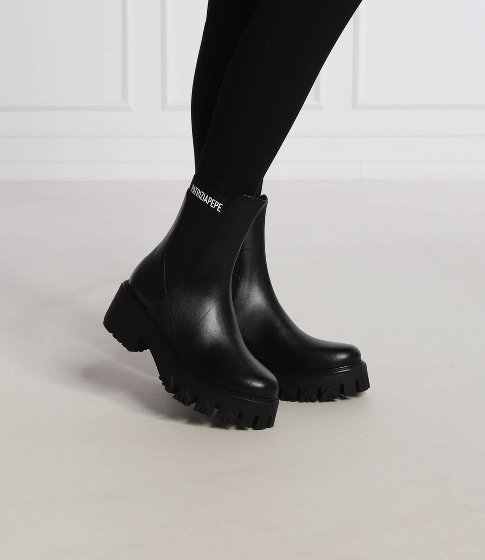 Кожаные ботильоны Patrizia Pepe - черный(CY9814 L011)