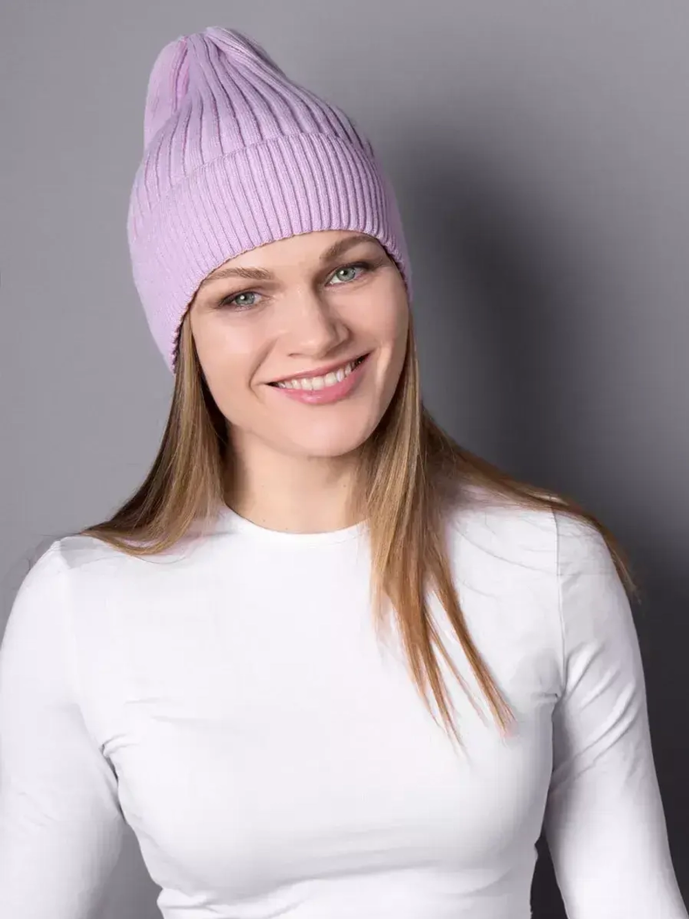 Шапка для девочки осенняя вязаная