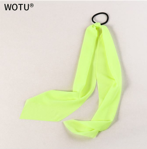 Sale! Резинка - платок-повязка для волос,цвет неоновый желтый, 1 шт.