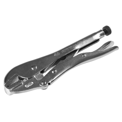 KING TONY (6031-10) Зажим с фиксатором 254 мм, с прямыми губками