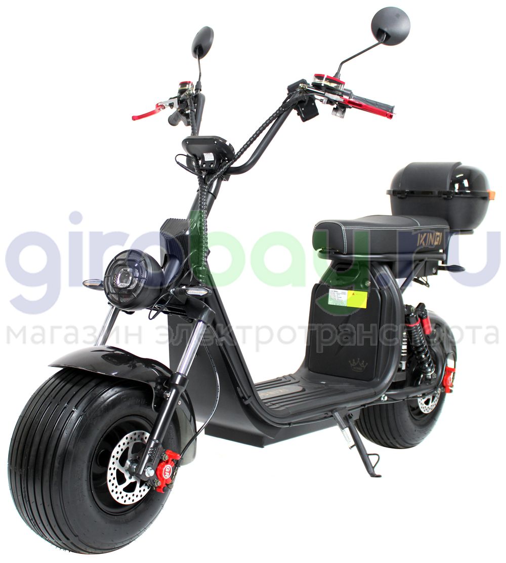 Электроскутер IKINGI X7 PRO 3000W - Чёрный, летние покрышки фото №1