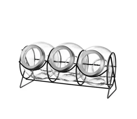 Leonardo Набор из 3-х емкостей по 1,5л на подставке.