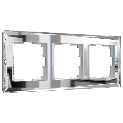 Рамка из стекла на 3 поста Diamant зеркальный W0031220