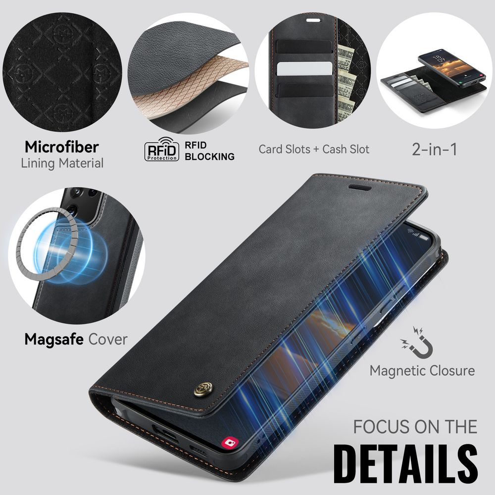 Чехол-кошелек CaseMe 2 in 1 MagSafe Samsung Galaxy S21 Ultra