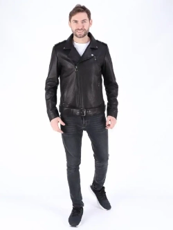 Косуха мужская  кожаная,  куртка мужская
