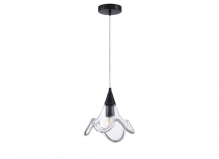 Подвес, 1хЕ27 40Вт, плафон стеклянный, прозрачный