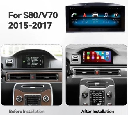 Магнитола для Volvo S80 2015-2016 (рестайлинг) - Carmedia JT-V8008 на Android 10, 4Гб+64Гб, CarPlay