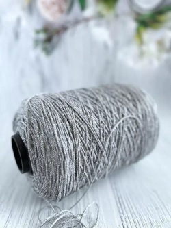 Пряжа хлопковая с люрексом