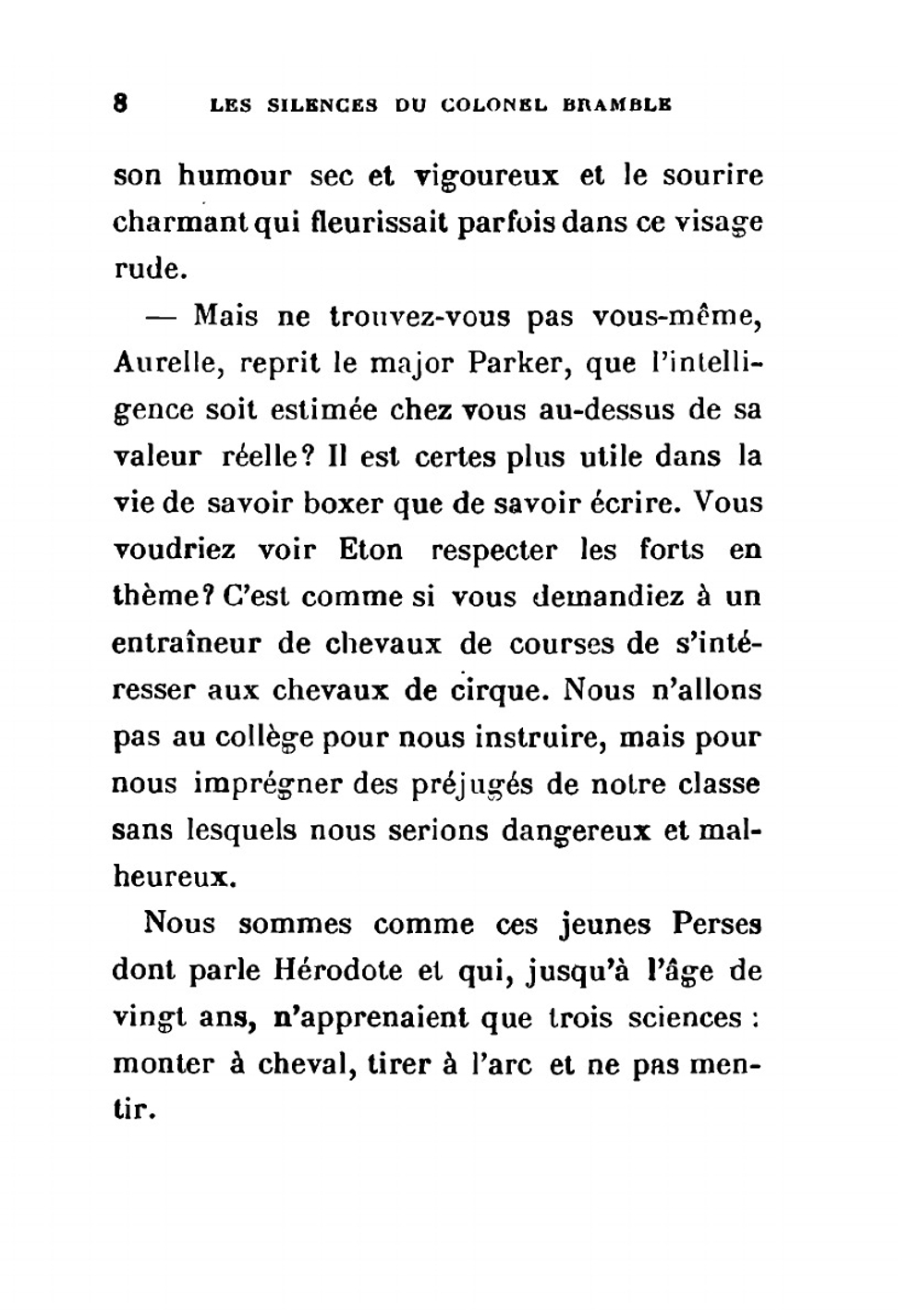 Les silences du colonel Bramble | Andre Maurois