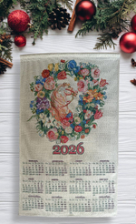 Календарь из гобелена на 2026 год Возрождение 39х64