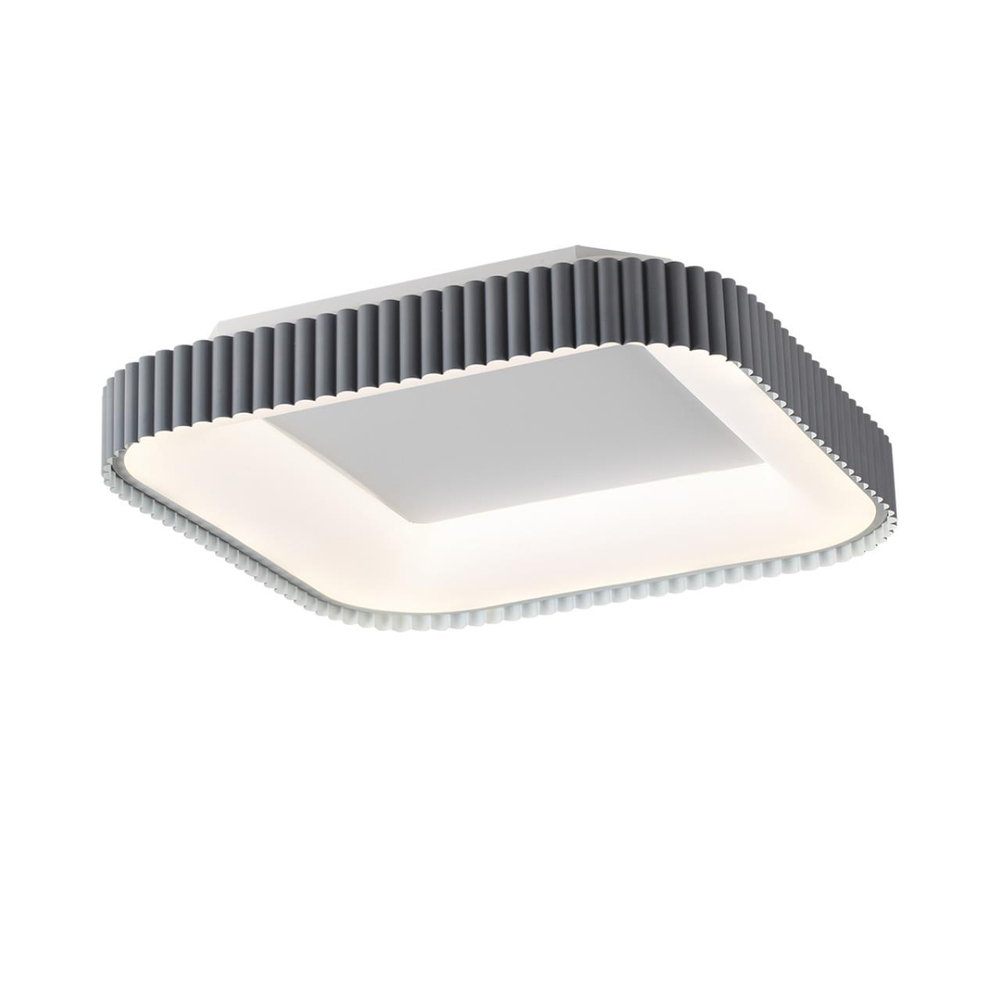 7769/56L AVRA LED SN 578 Светильник металл/белый/серый LED (56Вт+14Вт) 3000-6000K 500х500 IP43 пульт ДУ+подсветка SHARMEL