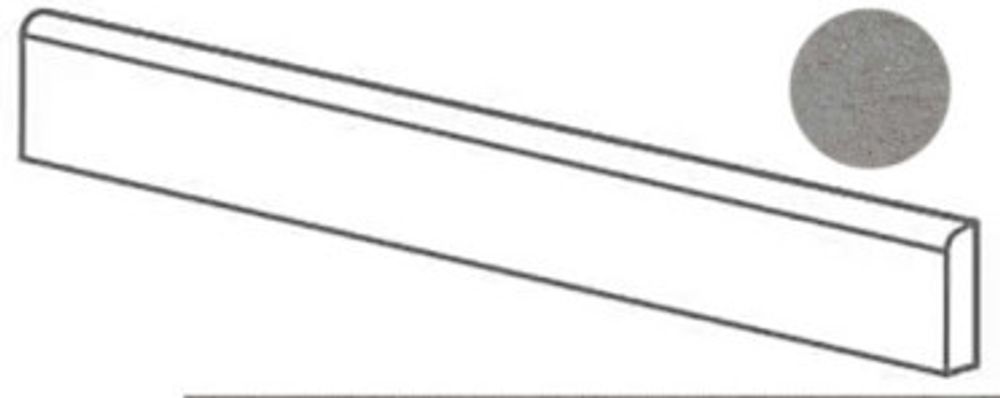 Плинтус POETRY STONE RELOADED BATT.BASALTINA SMOKE NAT R  (PF60017669)