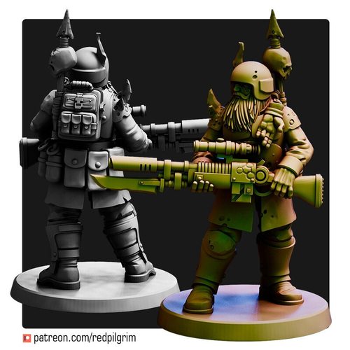 Chaos Renegade Гвардеец ренегат с снайперской винтовкой миниатюра для AOS,Waha, Настольная игра, НРИ, Варгейм, РПГ