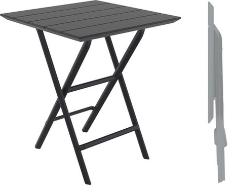 Стол пластиковый складной Siesta Contract Helen Folding Table 60, черный, 600х600х740 мм, черный