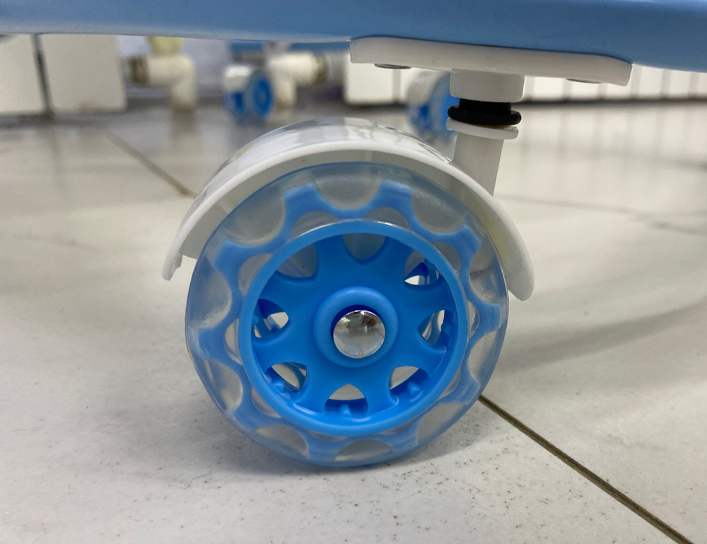 Ходунки SBL 5401 U (Teddy Bear), синий (силиконовые колеса)