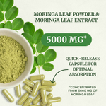 Nobi Nutrition, чистая моринга, 5000 мг, 60 капсул