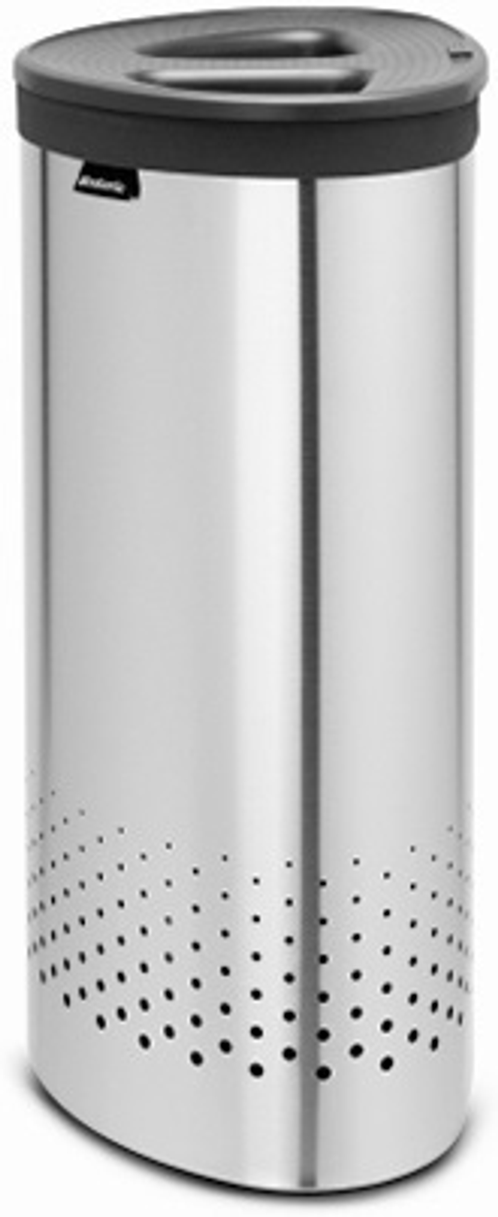 Бак Brabantia 55л матовая сталь вид сбоку