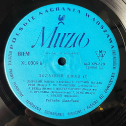 Винтажная виниловая пластинка LP The Ragtime Jazz Band (Польша 1966) Польский Джаз