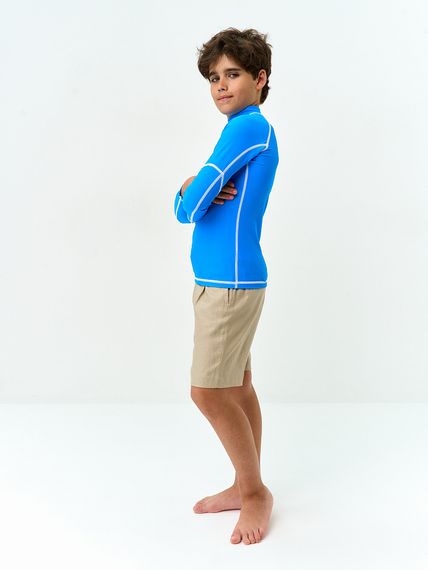 Футболка рашгард лонгслив Sargan Агидель UPF 50+  детская синяя