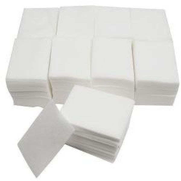 Салфетки безворсовые белые 7х6 см. 1000 шт Мягкие, белые