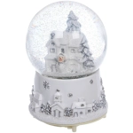 Сувенир Снежный шар «Новогодние пейзажи» 10.5*10.5*15.5 см (падающий снег, подсветка, музыка), микс