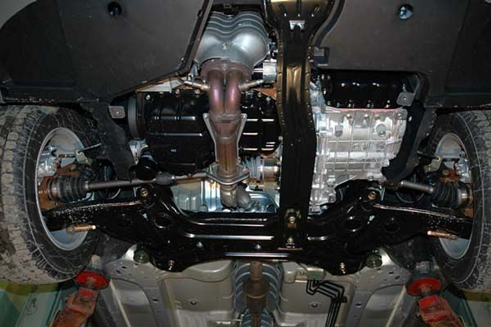 Защита картера и КПП Sheriff для Mitsubishi Galant IX (DJ1A) 2003-2012 арт.14.1103