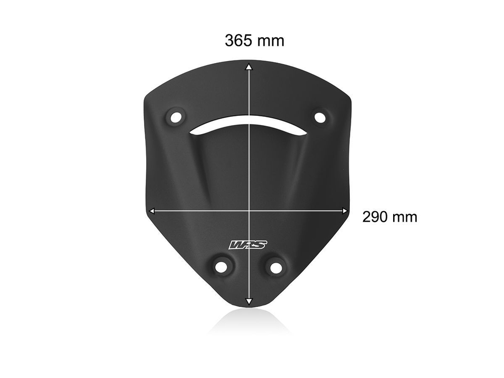 DU037NO WRS SPORT MATT BLACK WINDSCREEN (MTS V2)