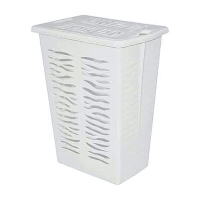 Корзина для белья "Rambai" 30л, 377х261х492 мм (светло-серый)