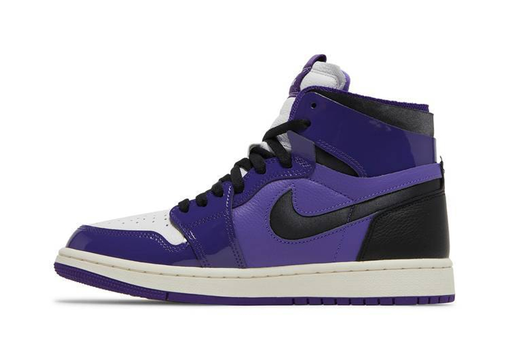 Кроссовки Jordan Air Jordan 1 High Zoom Air Cmft "Purple Patent" (Женская размерная сетка)