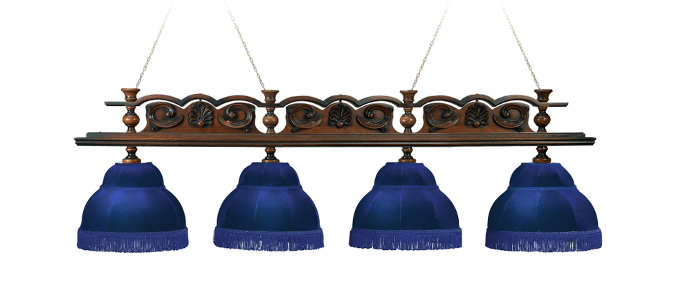 Лампа Ренессанс 4 плафона - ясень