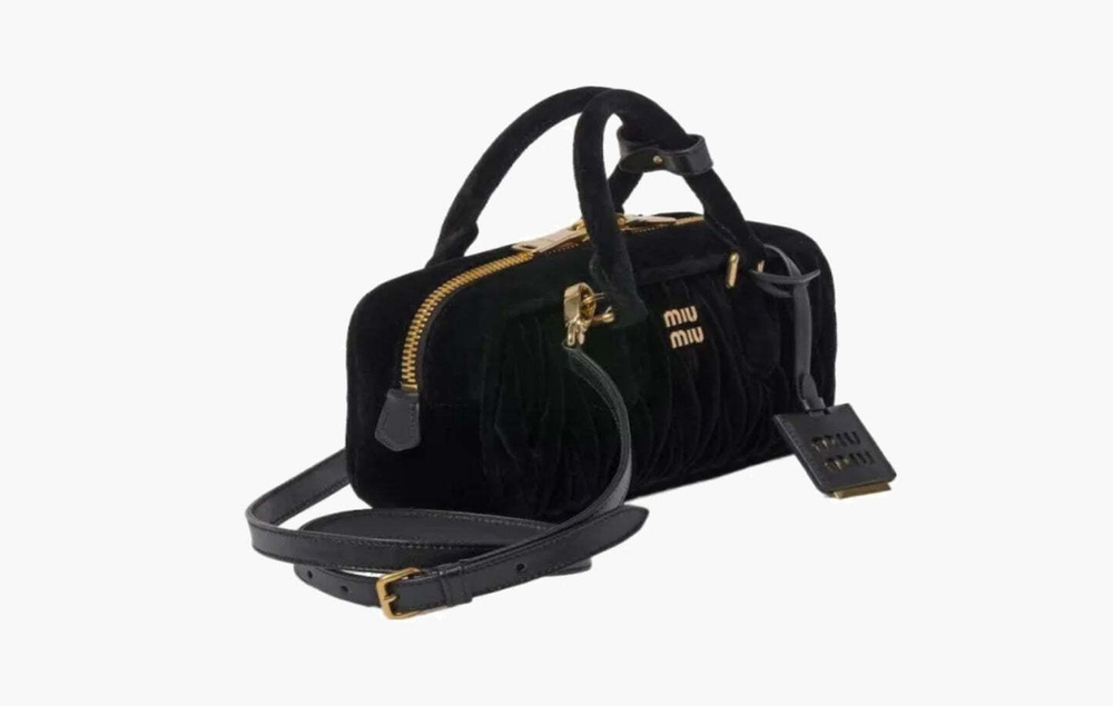 Сумка Miu Miu Velluto Matelassé Bag "Black"