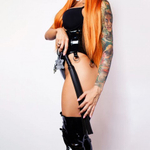 Флоггер из натуральной кожи Scandal, черный