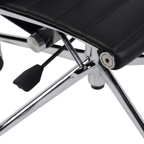 Офисное кресло Eames Ribbed EA 119 черная кожа