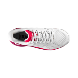 Детские теннисные кроссовки Wilson Rush Pro Ace All Court Shoe Kids - White, Berry