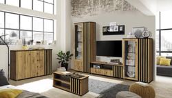 Комод Либерти 51.04 (опора h20) Дуб вотан/Черный