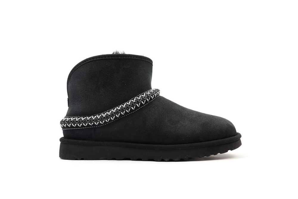 UGG Classic Mini Cresent Black