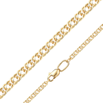 Цепь из лимонного золота с алмазной гранью (плетение «Двойной ромб»)