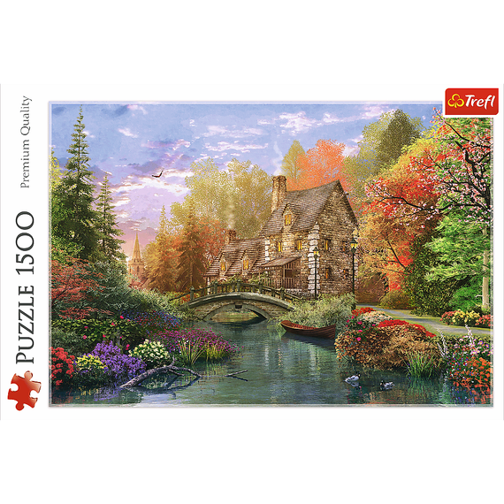 Puzzle "1500" - Cottage by the lake / MGL