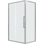 Душевой уголок Grossman Cosmo 120х90 120.K33.02.1290.10.02 профиль Хром стекло шиншилла