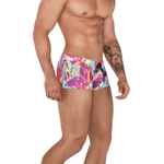 Мужские плавки с рисунком-абстракцией Baltic Swimsuit Trunks (Размер: M) (Цвет: голубой)
