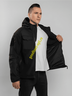 Тактическая куртка флисовая 7.26 Черный