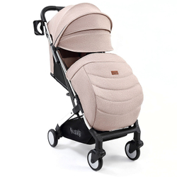 Детская прогулочная коляска Nuovita Anima Caff_, Argento / Кофейный, Серебряный
