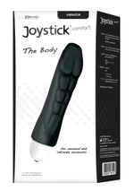 Чёрный вибратор Joystick The Body Comfort - 17 см. (Цвет: черный)