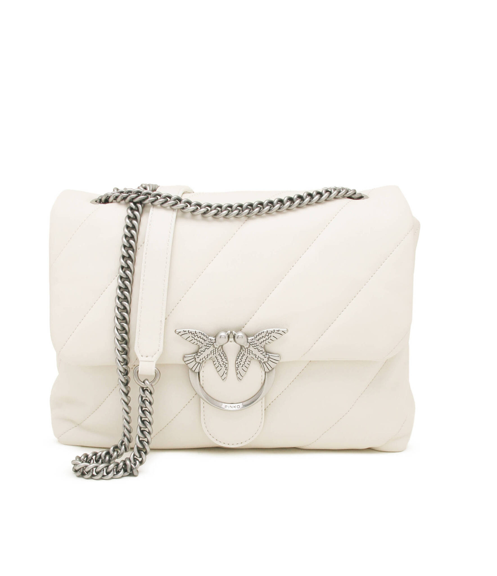 Кожаная сумка через плечо LOVE BIG PUFF CL SHEEP NAPPA Pinko - кремовый(100037 A0F2)
