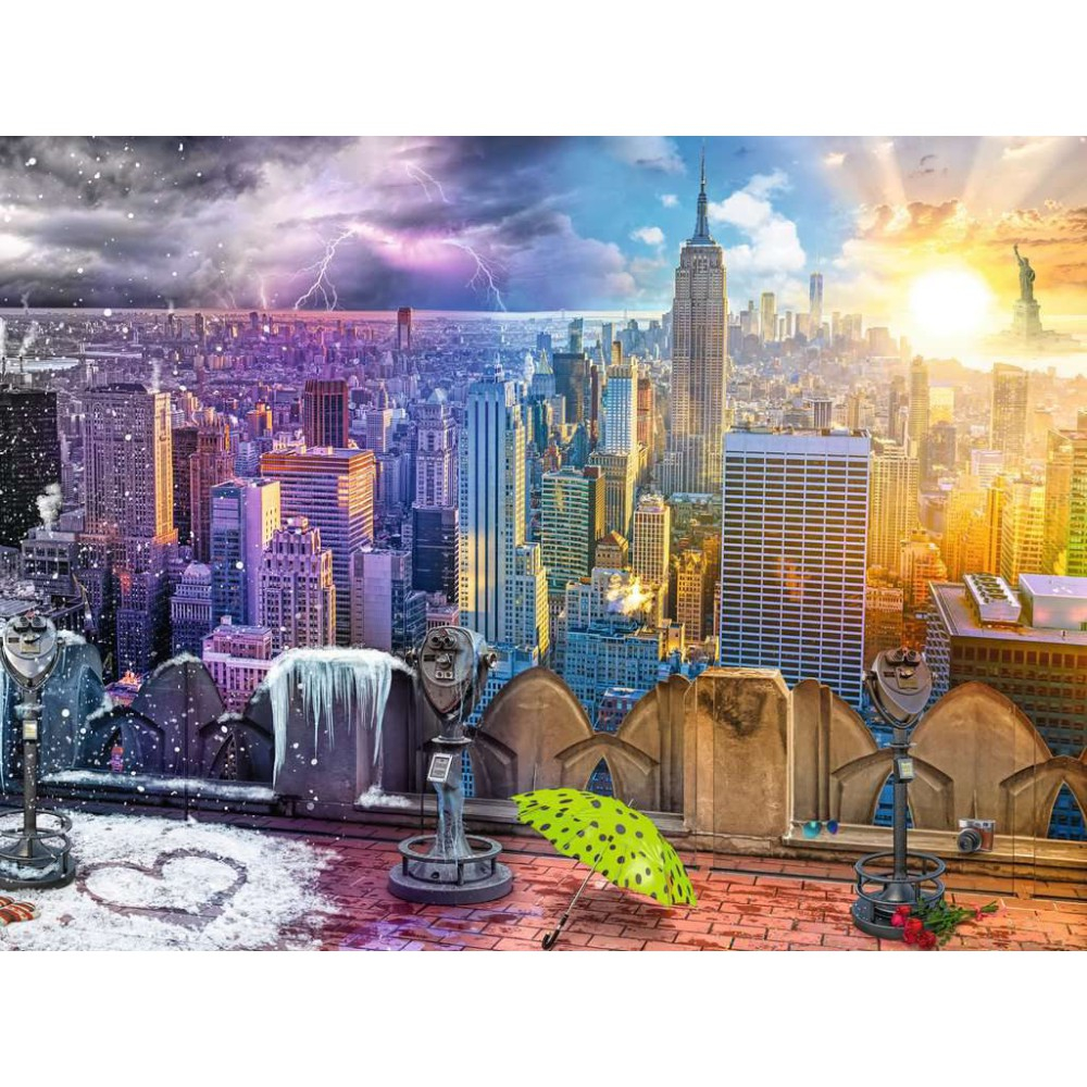 Пазл Ravensburger 160082 Нью-Йорк летом и зимой 1500 элементов 160082 — фото 2