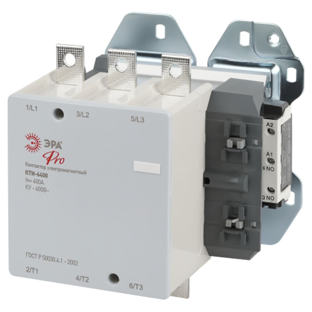 Контактор КТИ-6400 ЭРА PRO KKT60-400-400-10-E 400А 400В/АС3 | Контакторы КТИ