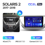 Teyes CC2L Plus 9" для Hyundai Solaris 2017-2018