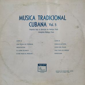 Orquesta Bajo La Direccion De Rodrigo Prats / Musica Tradicional Cubana Vol. 5 (LP)